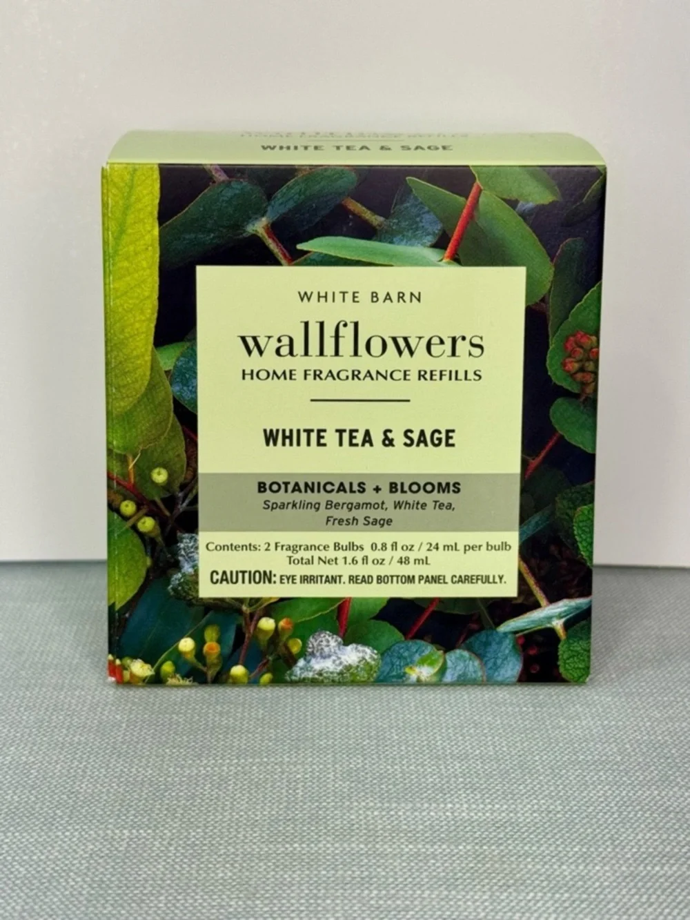 Bath & Body Works White Tea & Sage Wallflower 2 Pack Refills NWT